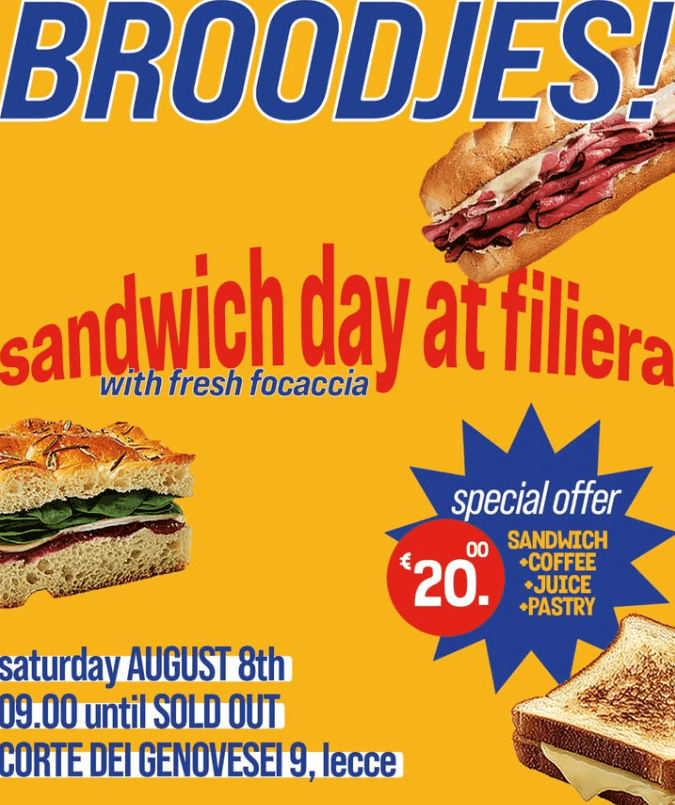 Filiera becomes a sandwich shop